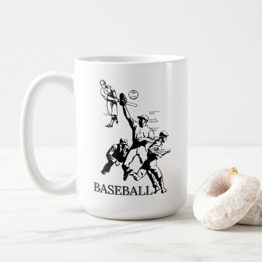 BASEBALL KAFFEETASSE (Mit Donut)