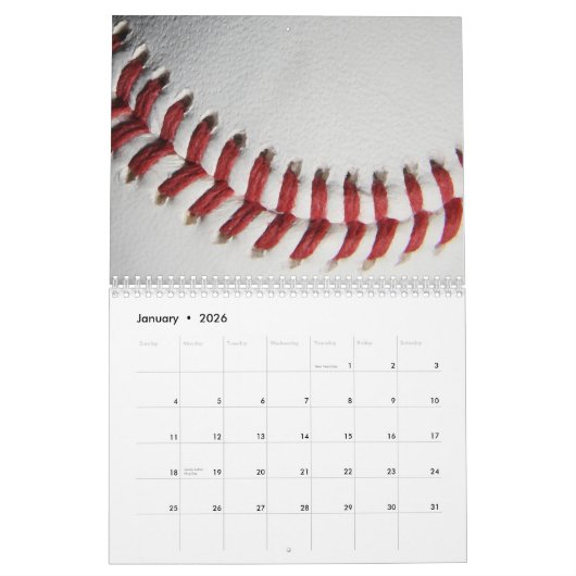 Baseball Kalender (Jan 2026)