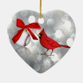 Baseball-Kardinal im Kraut Keramikornament (Hinten)