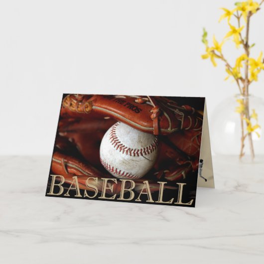 BASEBALL KARTE (Gelbe Blume)