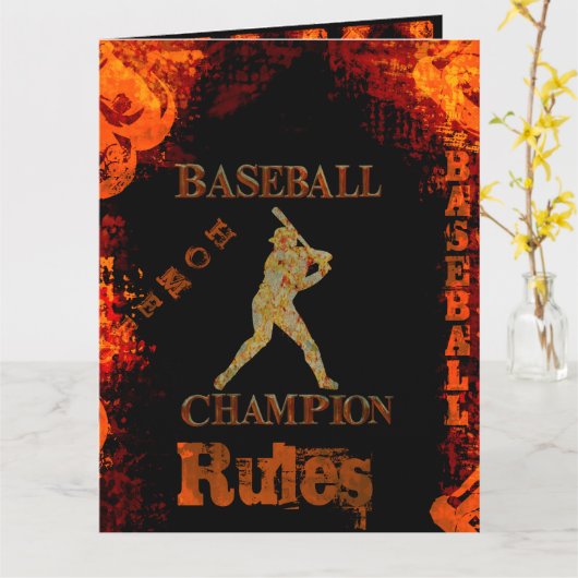 Baseball Karte (Gelbe Blume)