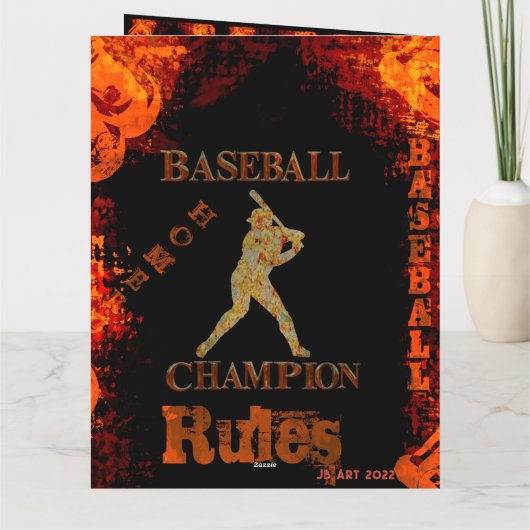 Baseball Karte (Rückseite)