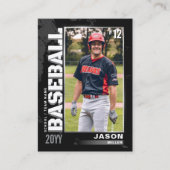 Baseball-Karte-Baseball-Player-Karte Silver Telefonnummerkarte (Vorderseite)