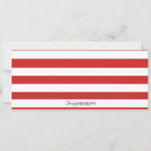 Baseball-Karte Einladung (Rückseite)