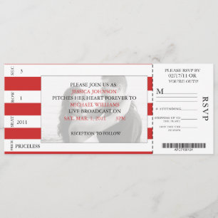 Baseball-Karte Einladung