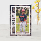 Baseball-Karte Geburtstagskarte mit/ Benutzerdefin Karte (Gelbe Blume)