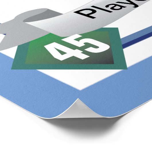 Baseball-Kartenstil Poster (Ecke)