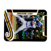 Baseball Keepsakes Lebhaft Gelbe schwarze Angewohn Magnet (Horizontal)
