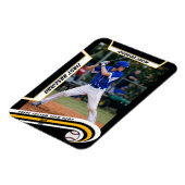 Baseball Keepsakes Lebhaft Gelbe schwarze Angewohn Magnet (Linke Seite)