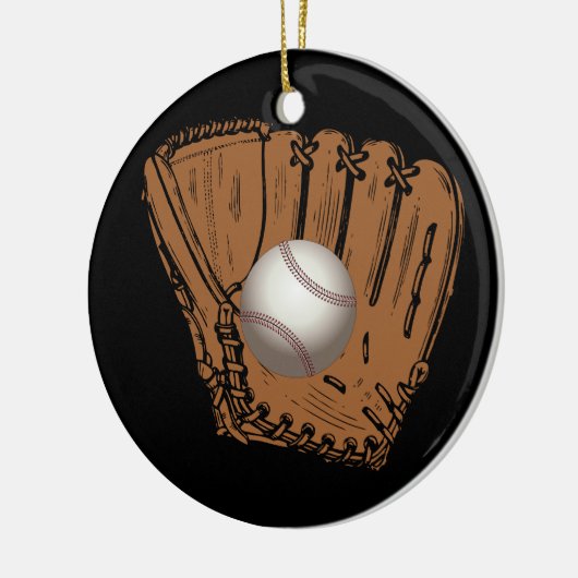 Baseball, Keramik Ornament (Links)