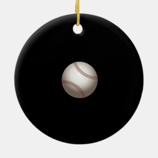 Baseball, Keramik Ornament (Hinten)