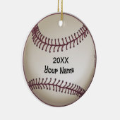 Baseball Keramik Ornament (Rechts)