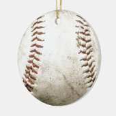 Baseball Keramik Ornament (Links)