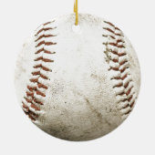 Baseball Keramik Ornament (Hinten)