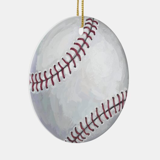 Baseball Keramik Ornament (Rechts)