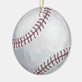 Baseball Keramik Ornament (Links)