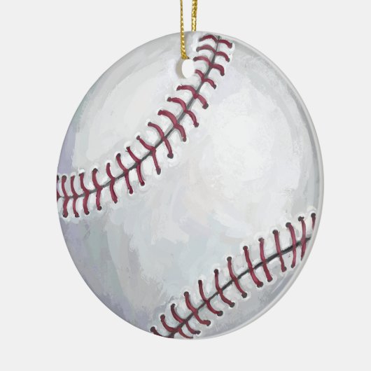 Baseball Keramik Ornament (Links)