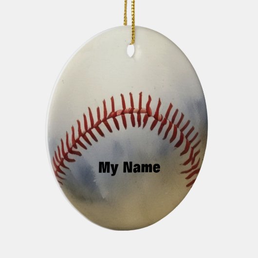 Baseball Keramik Ornament (Rechts)