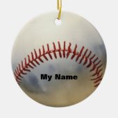 Baseball Keramik Ornament (Vorne)