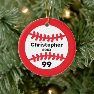 Baseball Keramik Ornament