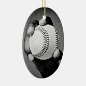 Baseball Keramik Ornament (Rechts)