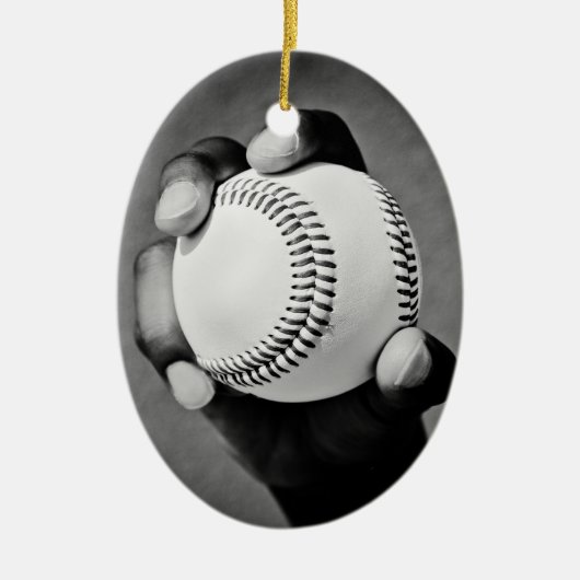 Baseball Keramik Ornament (Vorne)