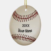 Baseball Keramik Ornament (Rechts)