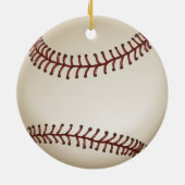 Baseball Keramik Ornament (Hinten)