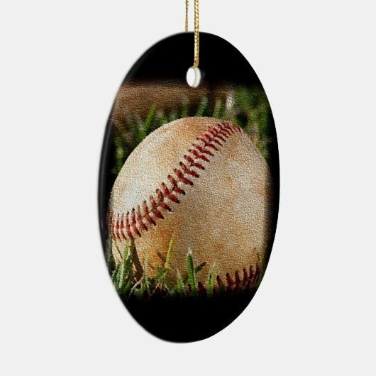 Baseball Keramik Ornament (Rechts)