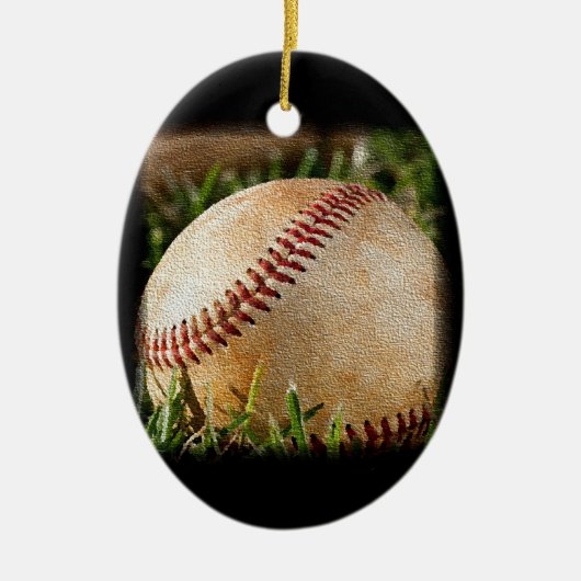 Baseball Keramik Ornament (Vorne)