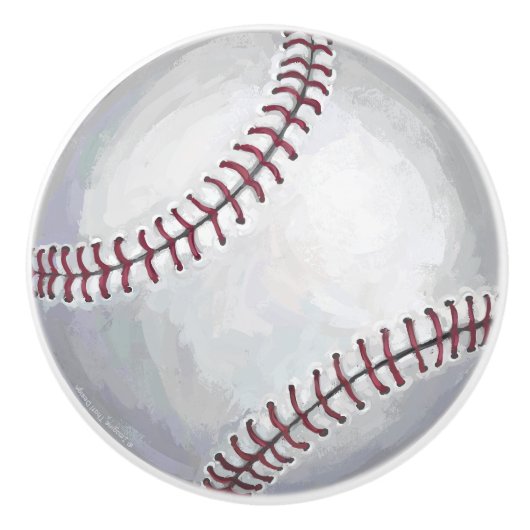 Baseball Keramikknauf (Vorderseite)