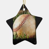 Baseball Keramikornament (Links)