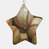 Baseball Keramikornament (Links)