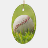 Baseball Keramikornament (Links)