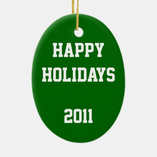 Baseball Keramikornament (Hinten)