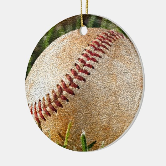 Baseball Keramikornament (Links)