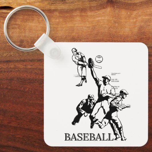 BASEBALL KEYCHAIN SCHLÜSSELANHÄNGER (Vorderseite)