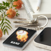 Baseball-Keychains mit NAME oder JAHR und TEAM-NAM Schlüsselanhänger (Vorderseite rechts)