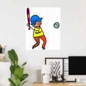 Baseball Kid Poster (Heimbüro)