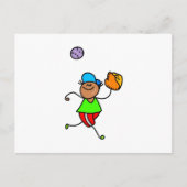 Baseball Kid Postkarte (Vorderseite)