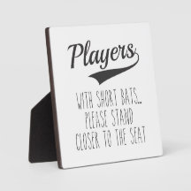 Baseball Kid's Bad Funny Bad Sign
