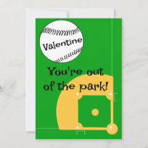 Baseball Kids Classroom Valentine Ferienkarte