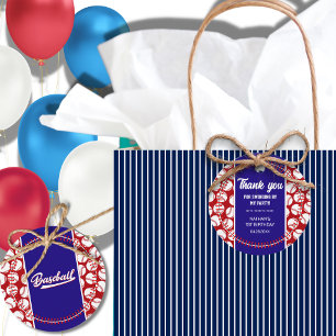 Baseball Kid's Geburtstagsparty Dankeschön Sie für Geschenkanhänger