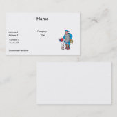 Baseball-Kind streitet mit dem Schiedsrichter Visitenkarte (Vorne/Hinten)