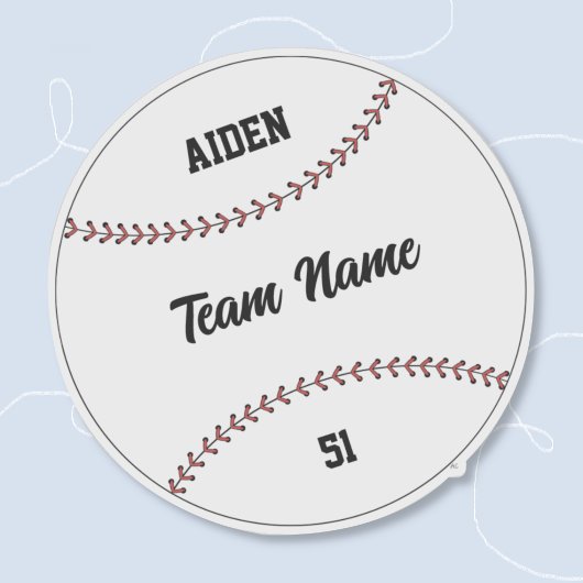 Baseball-Kind-Team-Name-Nr.-Vinyl-Aufkleber Aufkleber