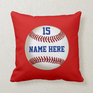 Baseball-Kissen mit Ihren FARBEN, NAME, ZAHL Kissen
