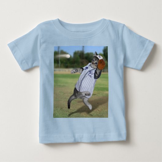 Baseball Kitten Wildcats Baby T-shirt (Vorderseite)