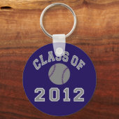 Baseball-Klasse 2012 - grau Schlüsselanhänger (Vorderseite)