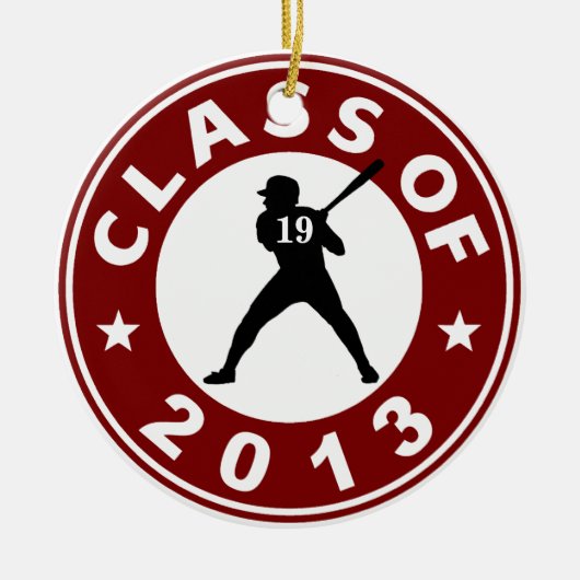Baseball-Klasse 2013 Keramikornament (Vorne)