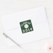 Baseball-Klasse 2014 Quadratischer Aufkleber (Umschlag)
